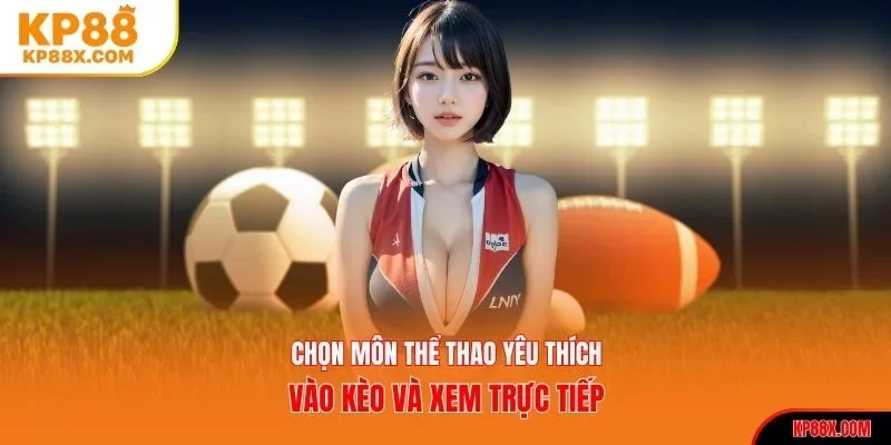 Chọn môn thể thao yêu thích vào kèo và xem trực tiếp