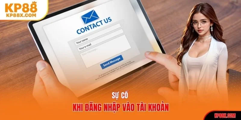 Sự cố khi đăng nhập vào tài khoản