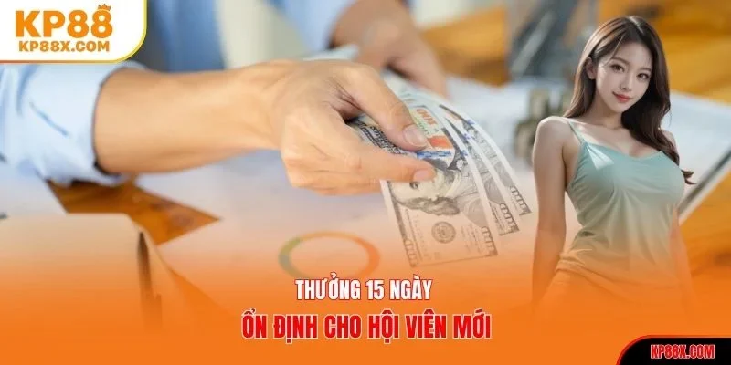Thưởng 15 ngày ổn định cho hội viên mới